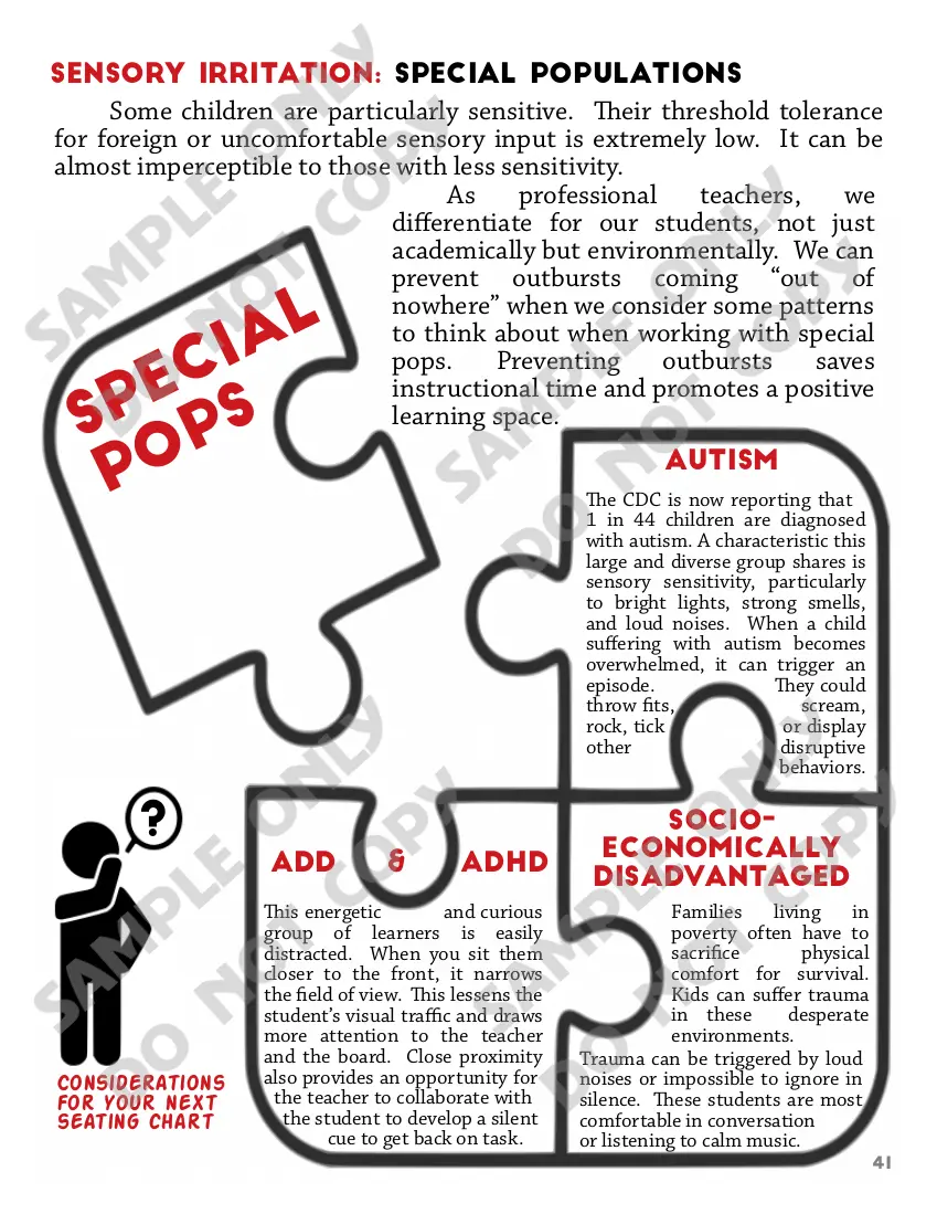 Sensory Irritation: Special Populations